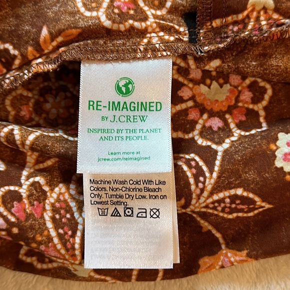 J. Crew Tie-front jumpsuit in vintage vines Size 10 NWOT - Picture 12 of 13